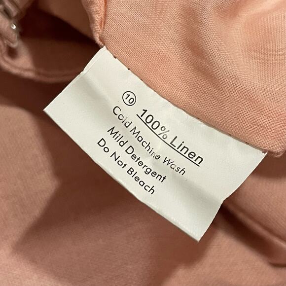 Saints + Secrets Strapless Cropped Linen Jumpsuit - Pink - Small - Picture 14 of 16